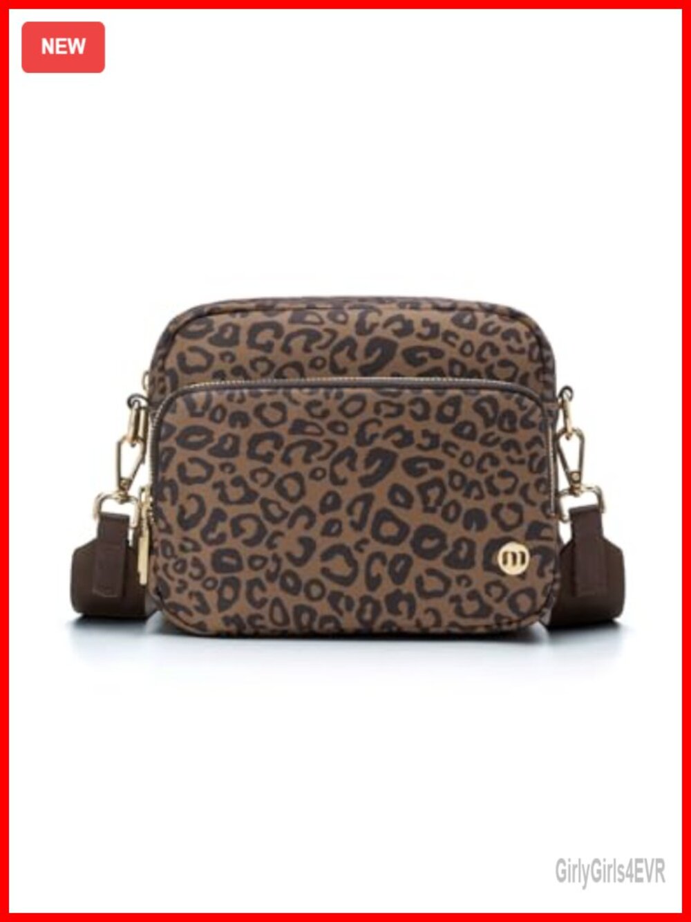 Mini Crossbody Bag with Adjustable Strap, Lightweight Nylon Travel Purse